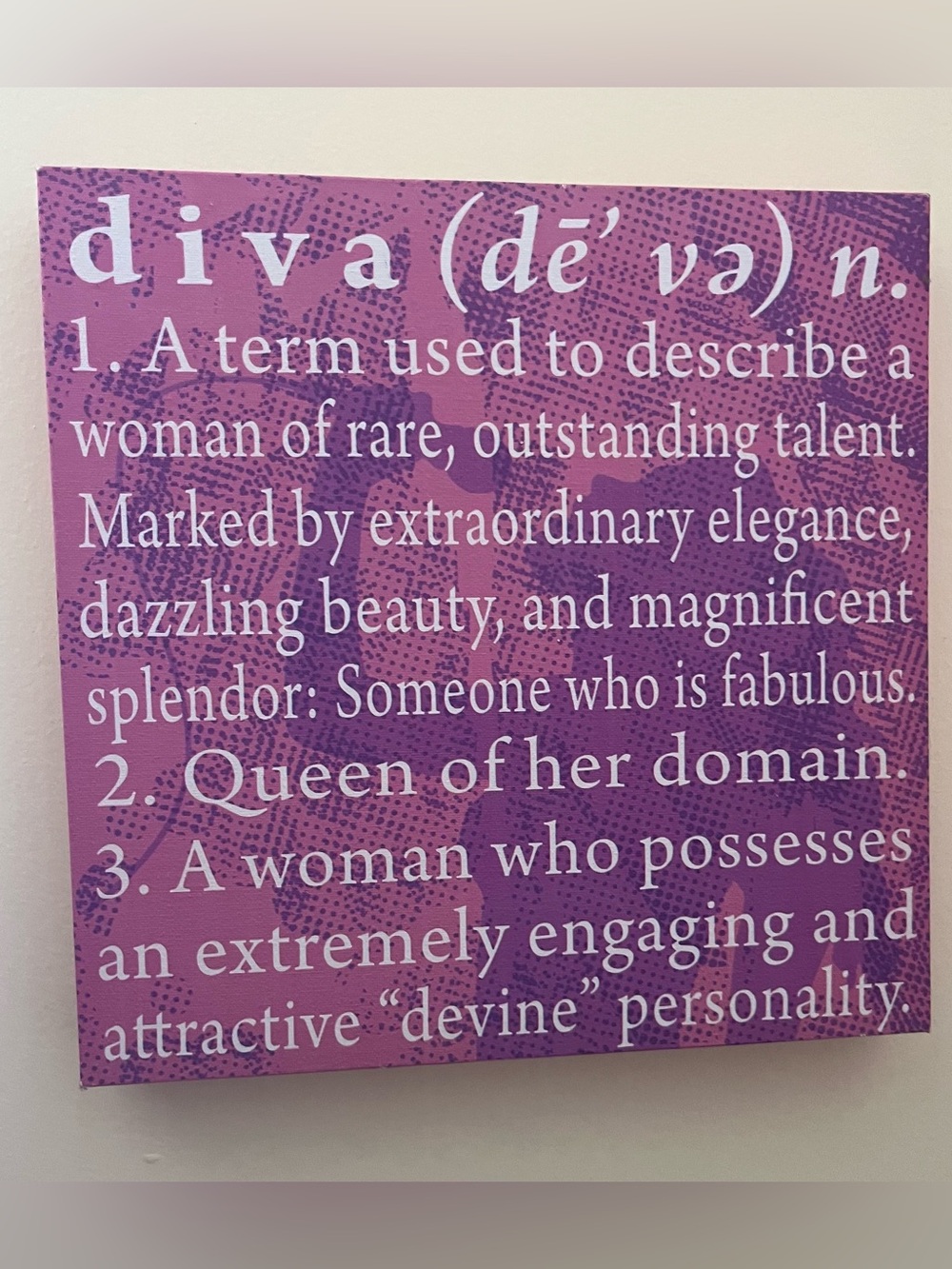 Pink Fashionista & Diva Wall Art Set